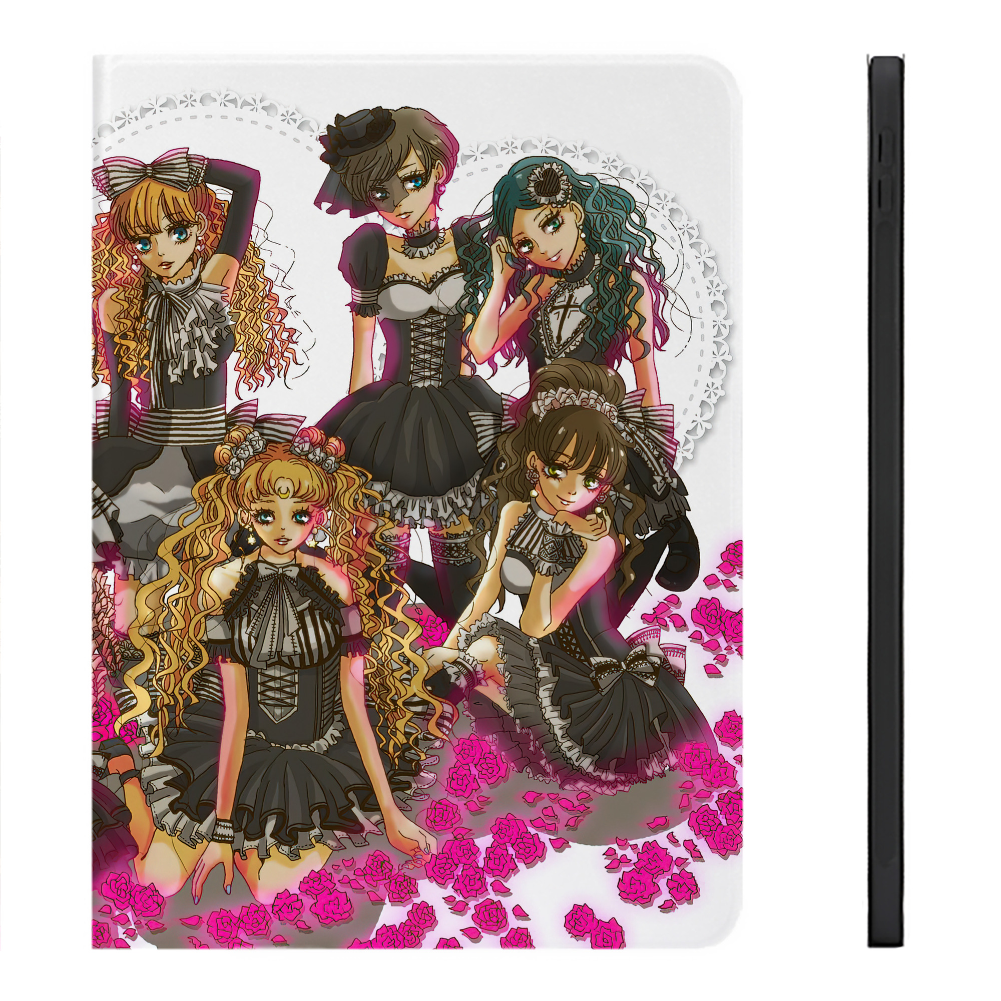 （画像用） 美少女戦士セーラームーン Sailor Moon IPadケース ペンホルダー付き ブックスタイルデザイン